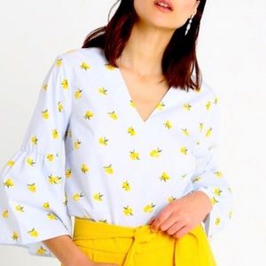 BANANA REPUBLIC - lemon print blouse 🍋